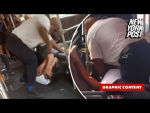 NJ bus driver savagely beats passenger, puts him in chokehold for spitting: video