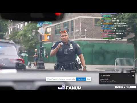 Fanum Gets STOP By NYPD * GUNS DRAWN*