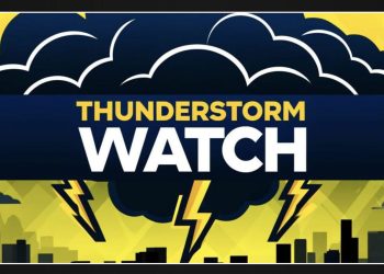 Severe Thunderstorm Watch in Effect for Iowa, Illinois, and Missouri Until 9 AM