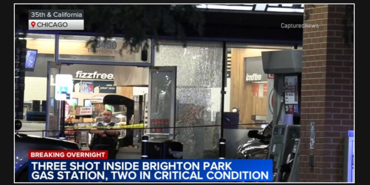 Multiple individuals, including two workers, shot inside gas station in Brighton Park, Chicago