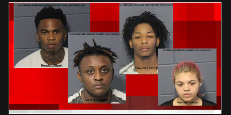 Police detain four individuals and seek another suspect in connection with a home invasion incident in LaPlace.